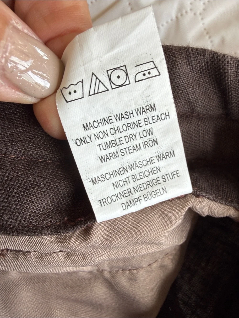 Nico Genze New York  - Brown linen shorts cargo xl